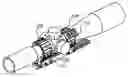 Fig. 01 - Sight mount with diagonally split rings and attachments for accessories
