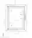 Fig. 02 - Awning window unit with an operating and closing slide unit for the movable frame of the window unit