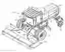 Fig. 01 - Auxiliary drive motor for hay conditioner on a windrower header
