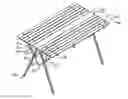 Fig. 01 - Linked structure for foldable table