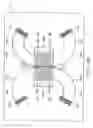 Fig. 18 - Flexible printed circuit board with component mounting section for mounting electronic component and flexible cables extending in different directions from the component mounting section, and method of manufacturing the same