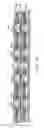 Fig. 19 - Flexible printed circuit board with component mounting section for mounting electronic component and flexible cables extending in different directions from the component mounting section, and method of manufacturing the same