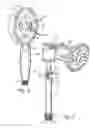 Fig. 03 - Showerhead with rotatable oval spray pattern and handheld spray pattern controller