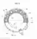 Fig. 12 - Winding frame with magmate and stator core with the same