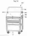 Fig. 15 - Tool box storage assembly