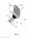 Fig. 04 - Microstrip to waveguide coupler having a broadened end portion with a non-conductive slot for emitting RF waves