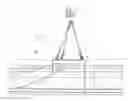 Fig. 01 - Structure for lifting and mounting heliostats and trolley for moving said heliostat