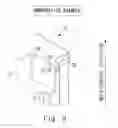 Fig. 10 - Injection mold forming an article having a pin mounting hole