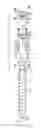 Fig. 01 - Polyaxial bone anchor with compound articulation and pop-on shank