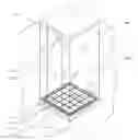 Fig. 01 - Trench Drain System and Method of installation on Level Floor Surface, Particularly for Shower Rooms