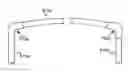 Fig. 01 - HORIZONTAL FRAME TENSILE STRUCTURE AND CANTED CORNER ELEMENTS THEREFOR