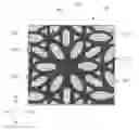 Fig. 01 - Patterned framework for a papermaking belt
