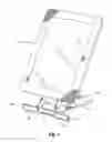 Fig. 02 - Multi-positional stand and under cabinet mount for a tablet computer