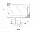 Fig. 04 - Multi-positional stand and under cabinet mount for a tablet computer