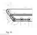 Fig. 11 - Mechanism and method of operation for polymorphic tracked vehicles such that the vehicle's weight can be spread between multiple supporting wheels