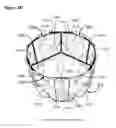 Fig. 26 - Percutaneously deliverable heart valve including folded membrane cusps with integral leaflets