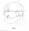 Fig. 02 - Helmet having a guiding mechanism for a compatible visor
