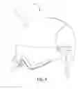 Fig. 13 - Helmet having a guiding mechanism for a compatible visor