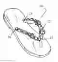 Fig. 01 - Flip Flop Style Sandals with Interchangeable/Removable Decorative Strand or Jewelry Adorned Uppers