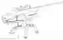 Fig. 01 - Knockdown and self-storing gun rest for accommodating a long gun having a pistol grip and a high-capacity magazine