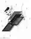 Fig. 09 - Sliding track and pivot mounting system for displays on anesthesia machines
