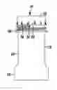 Fig. 01 - Container closure with overlying needle penetrable and resealable portion and underlying portion compatible with fat containing liquid product, and related method