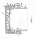 Fig. 03 - Container closure with overlying needle penetrable and resealable portion and underlying portion compatible with fat containing liquid product, and related method