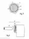 Fig. 12 - Device for production of a coreless roll of web material