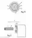 Fig. 13 - Device for production of a coreless roll of web material