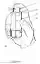 Fig. 10 - Child resistant container with inverting cap bottom lift