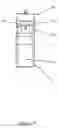 Fig. 10 - Child resistant container with inverting cap top key for spray activation