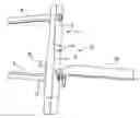 Fig. 01 - Reversible ladder-mounted support and tray