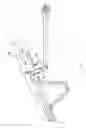 Fig. 07 - Hitch assembly for converting a wheelbarrow to a towable trailer