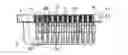 Fig. 01 - TRAY FOR POSITIONING ELONGATED OBJECTS, IN PARTICULAR SYRINGE BODIES OR SYRINGES