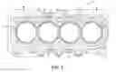Fig. 02 - Multilayer static gasket with secondary compression limiter