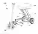 Fig. 01 - Foldable motorized vehicle with frame connecting and frame locking mechanisms