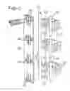 Fig. 04 - Intervertebral fusion device utilizing multiple mobile uniaxial and bidirectional screw interface plates