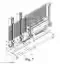 Fig. 07 - Method and device for transverse slat feeding, multi-slat stringing, stringed slat piling and slat assembly spacing for manufacturing of window blind