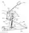 Fig. 01 - Topside spring tension adjuster for bass drum pedals with variable pivot point spring rotor