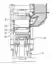 Fig. 01 - Molding process for simultaneously making an upper mold and a lower mold and a flaskless molding machine