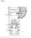 Fig. 11 - Molding process for simultaneously making an upper mold and a lower mold and a flaskless molding machine