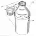 Fig. 01 - Lid retainer for drinking bottle
