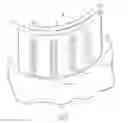 Fig. 06 - Projectile that includes as needed pressure-relieving wrap-around tail fins