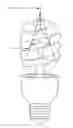 Fig. 01 - Fluorescent light emission enhancer light-cone