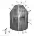 Fig. 01 - Calibration phantom and method for measuring and correcting geometric distortions in medical images