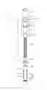 Fig. 01 - Anchor bolt, anchor, connecting nut and clamping nut