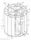 Fig. 01 - Staggered multi-level vertical axis wind turbine