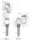 Fig. 03 - LOW PROFILE SPINAL PROSTHESIS INCORPORATING A CANNULATED BONE ANCHOR HAVING A DEFLECTABLE POST AND A COMPOUND SPINAL ROD