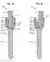 Fig. 12 - LOW PROFILE SPINAL PROSTHESIS INCORPORATING A CANNULATED BONE ANCHOR HAVING A DEFLECTABLE POST AND A COMPOUND SPINAL ROD
