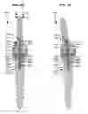 Fig. 24 - LOW PROFILE SPINAL PROSTHESIS INCORPORATING A CANNULATED BONE ANCHOR HAVING A DEFLECTABLE POST AND A COMPOUND SPINAL ROD